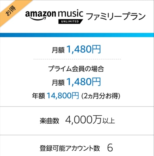 ファミリープラン