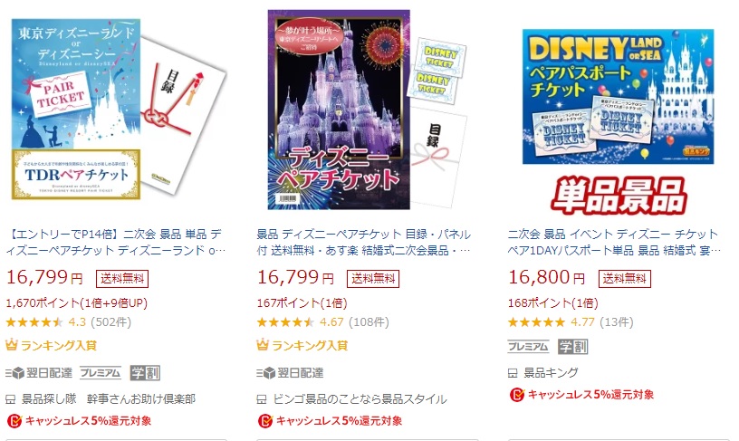 Amazonギフト券でディズニーチケットが買える けど