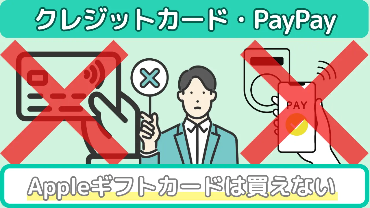 Appleギフトカード コンビニ(クレカ・paypay不可)